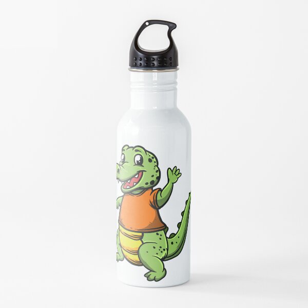 Botellas de agua: Cocodrilo De Animados | Redbubble