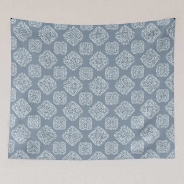 Item preview, Blue hand drawn ethnic pattern designed and sold by SirenSeventyOne.