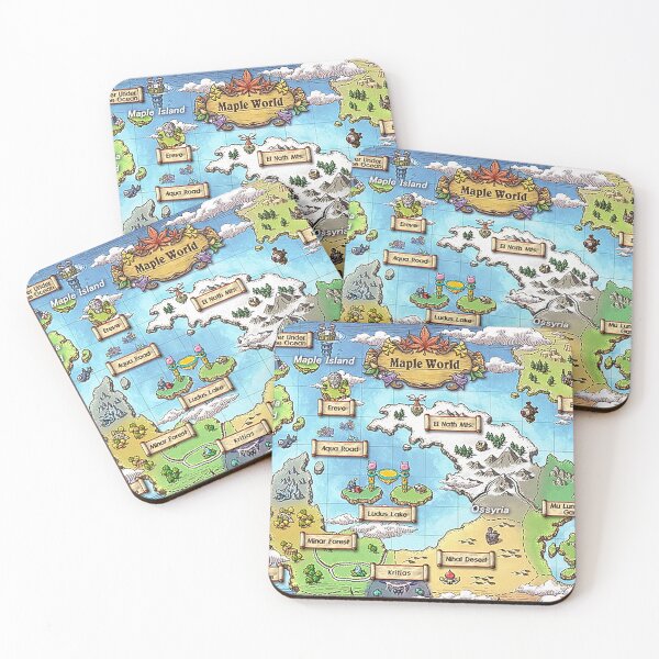 Item preview, World Map (MapleStory) designed and sold by kawaiicrossing.