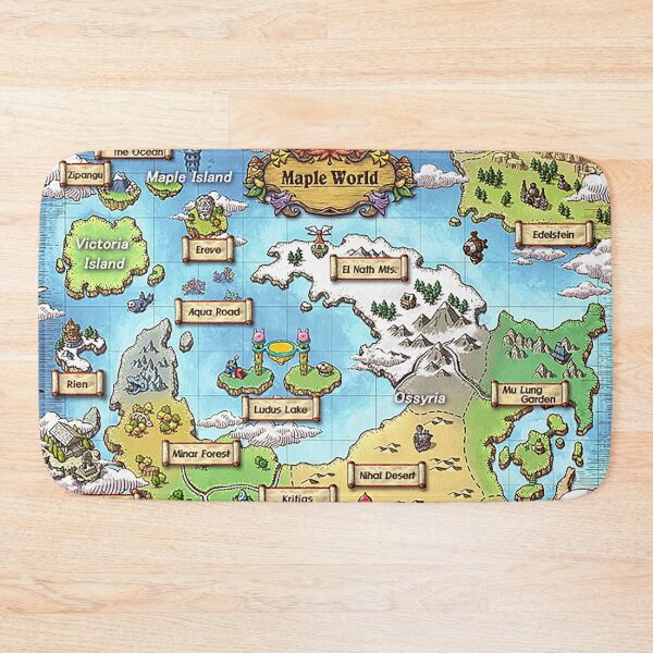 Item preview, World Map (MapleStory) designed and sold by kawaiicrossing.