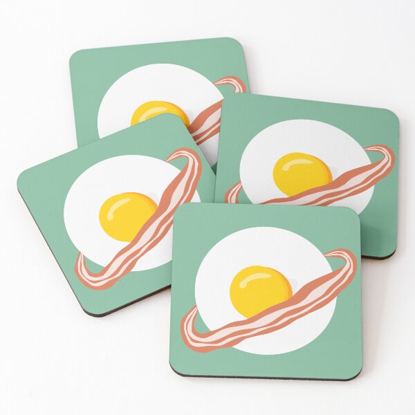 Item preview, Space Breakfast - Bacon & Eggs designed and sold by Abhishek Goldar.