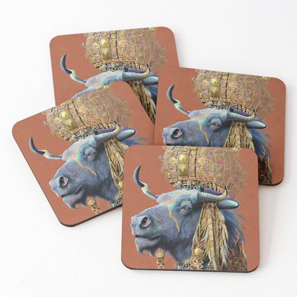 Item preview, Shamanic Vision of a Psychadelic Buffalo designed and sold by EasyElegance.