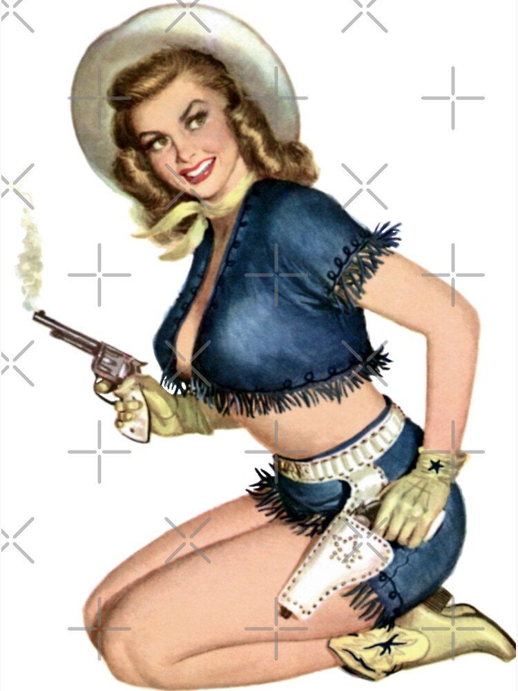 Cowgirl Pinup Photographic Print By Itsmeruva Redbubble