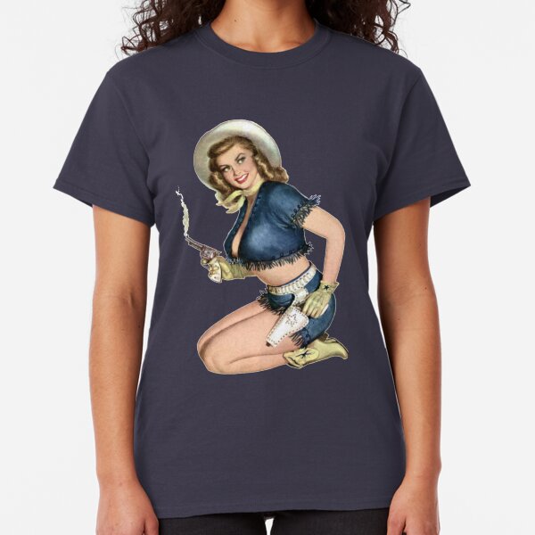 Cowgirl Pinup Classic T-Shirt