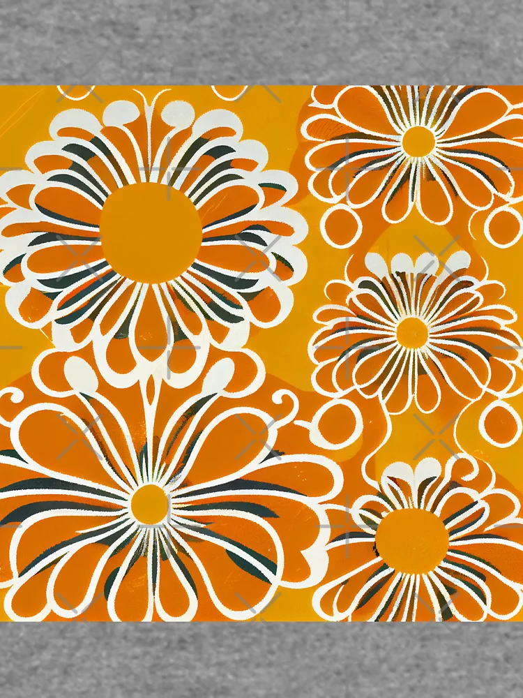 Thumbnail 6 von 6, Leichter Pullover, Exotic Orange Anime Scandinavian Pattern Digital Painting designt und verkauft von CodeAndColors.