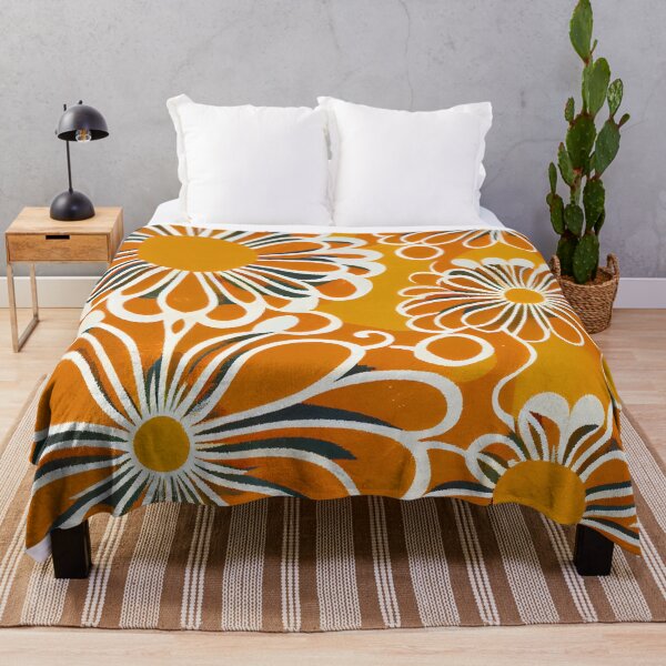 Item preview, Exotic Orange Anime Scandinavian Pattern Digital Painting designed and sold by CodeAndColors.