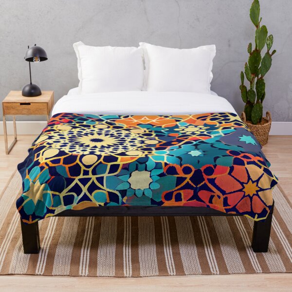 Item preview, Cute Brilliant Explosive Moroccan Pattern Digital Painting designed and sold by CodeAndColors.