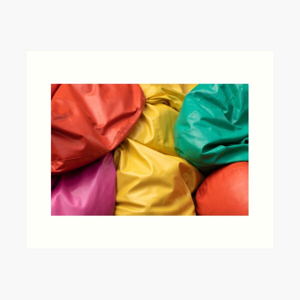Colorful Bean Bags Art Print