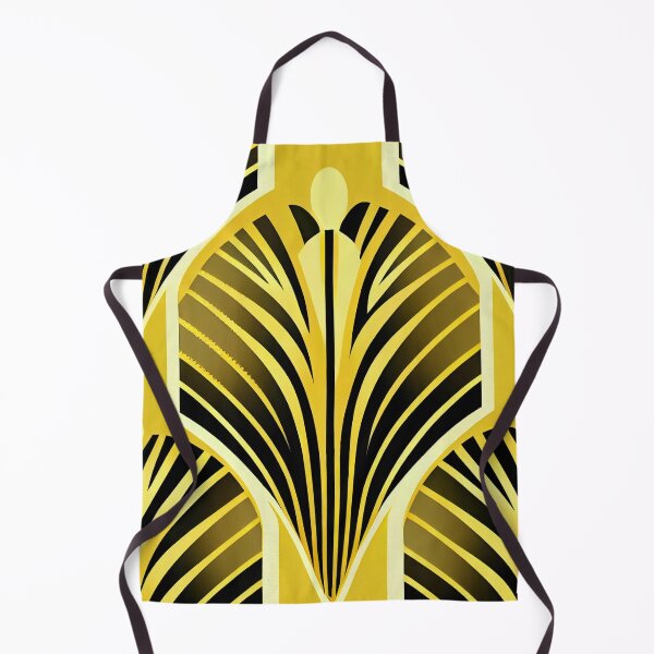 Artikelvorschau, Yellow Art Deco Pattern Digital Painting entworfen und verkauft von CodeAndColors.