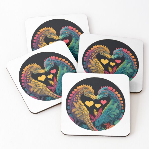 Item preview, Two dinosaurs in love designed and sold by GorinART.