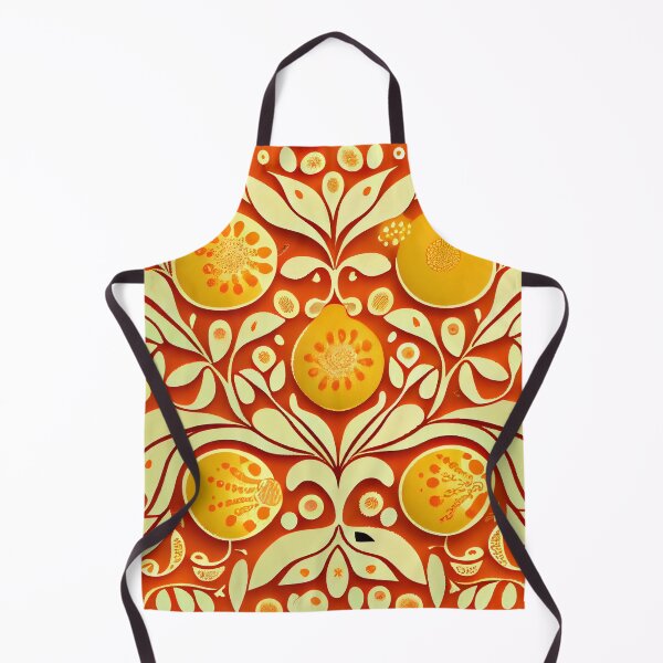 Artikelvorschau, Exotic Orange Anime Scandinavian Pattern Digital Painting entworfen und verkauft von CodeAndColors.