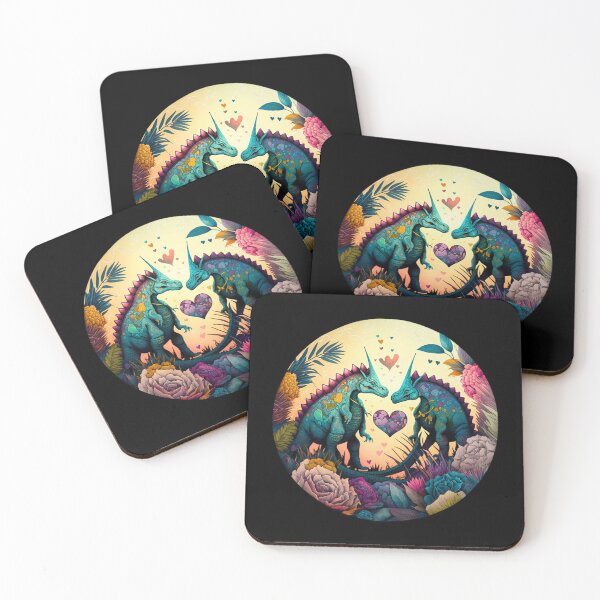 Item preview, Two dinosaurs in love designed and sold by GorinART.