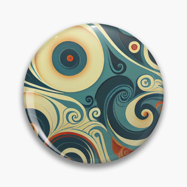 Artikelvorschau, Luxury Swirling Cartoon Scandinavian Pattern Digital Painting entworfen und verkauft von CodeAndColors.