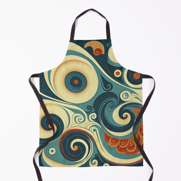 Aperçu de l'œuvre Luxury Swirling Cartoon Scandinavian Pattern Digital Painting créée et vendue par CodeAndColors.
