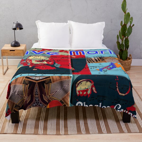 Item preview, ATTRACTIVE PORTRAIT OF CHARLES GOUNOD - MUSICIAN COMPOSER - VIRTUAL CONCERT ORGAN TRUMPET DUO - FUNNY MUSIC SCORE AVE MARIA PATCHWORK PATTERN - GREAT GIFT FOR ORGANISTS AND TRUMPETERS designed and sold by Ralek.