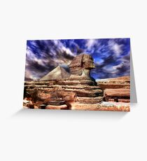 Giza's mighty sphinx Greeting Card