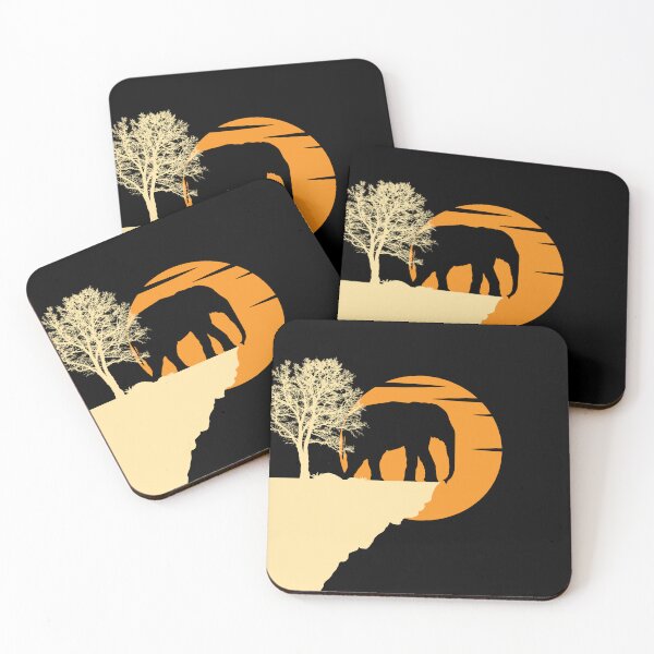 Item preview, Elephant Sunset With Trees Design Cute Elephant Gift For Elephant Lovers  designed and sold by Thecitiesstore.