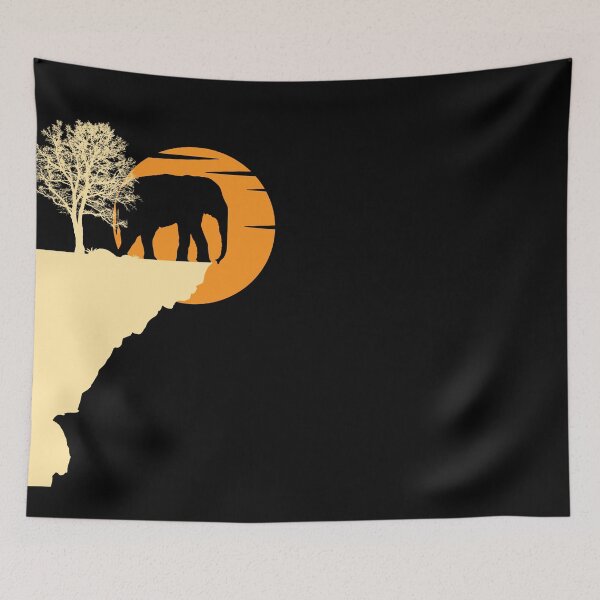 Item preview, Elephant Sunset With Trees Design Cute Elephant Gift For Elephant Lovers  designed and sold by Thecitiesstore.