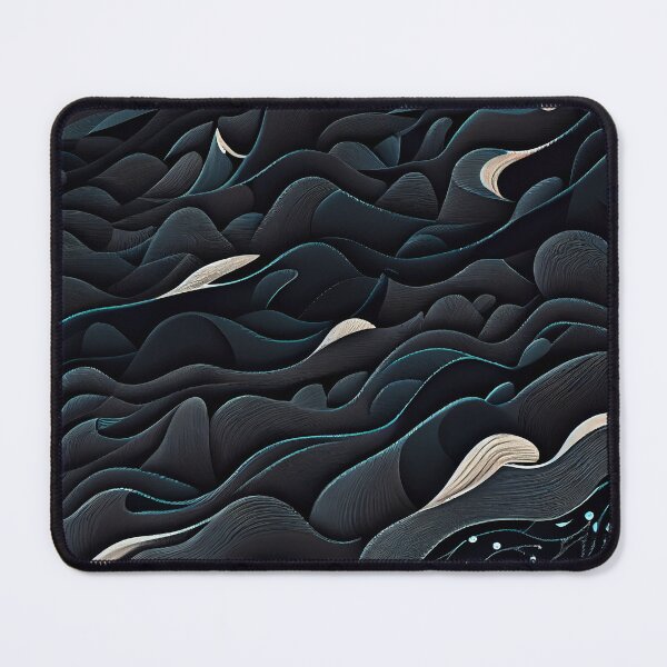 Artikelvorschau, Dark Modern Coastal Pattern Digital Painting entworfen und verkauft von CodeAndColors.