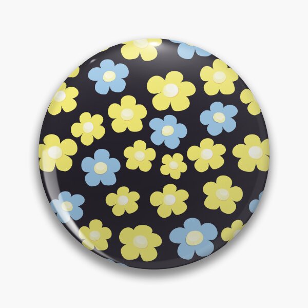 Item preview, Tiny Yellow  blue flowers designed and sold by Innet.