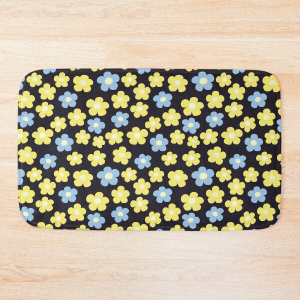 Item preview, Tiny Yellow  blue flowers designed and sold by Innet.
