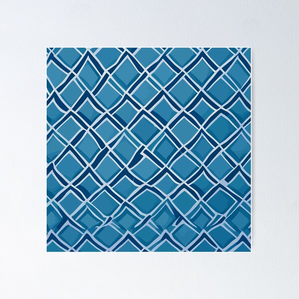 Aperçu de l'œuvre Mid Century Modern - bleu crème créée et vendue par leartset.