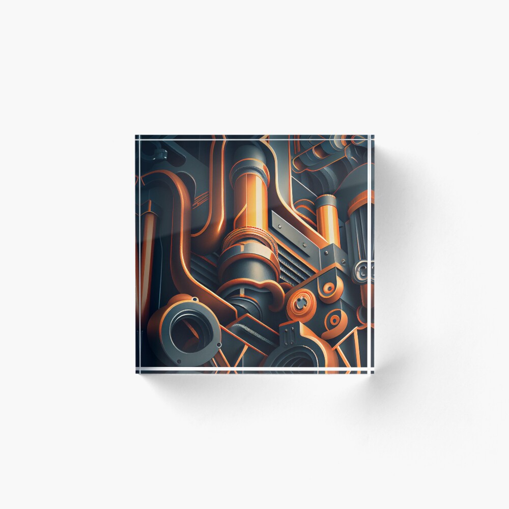 Vista previa del artículo con la obra «Bloque acrílico», diseñado y vendido por CodeAndColors.