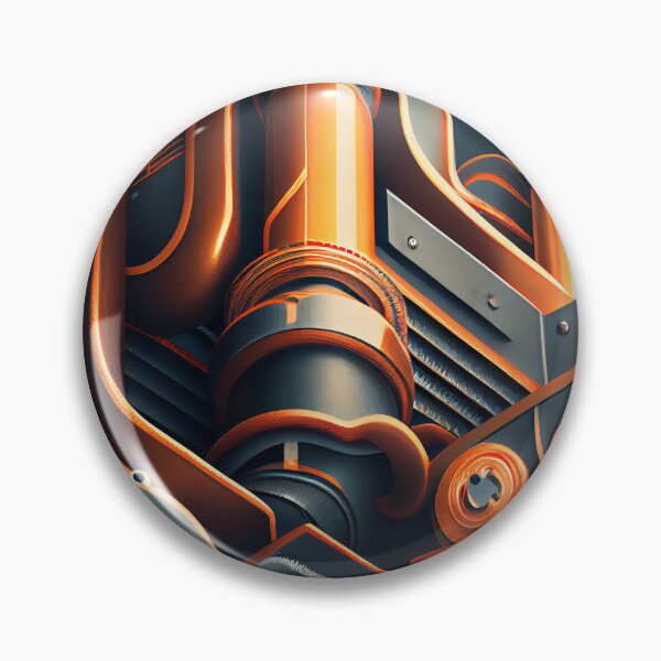 Item preview, Bold Smooth Industrial Pattern Digital Painting designed and sold by CodeAndColors.