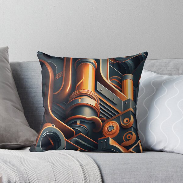 Item preview, Bold Smooth Industrial Pattern Digital Painting designed and sold by CodeAndColors.