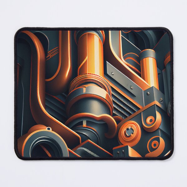 Item preview, Bold Smooth Industrial Pattern Digital Painting designed and sold by CodeAndColors.