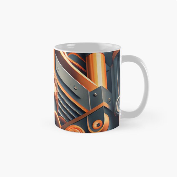 Item preview, Bold Smooth Industrial Pattern Digital Painting designed and sold by CodeAndColors.
