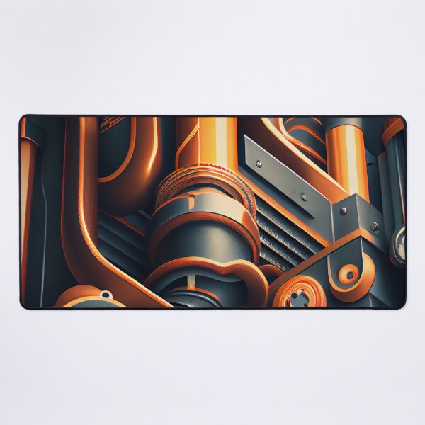 Item preview, Bold Smooth Industrial Pattern Digital Painting designed and sold by CodeAndColors.