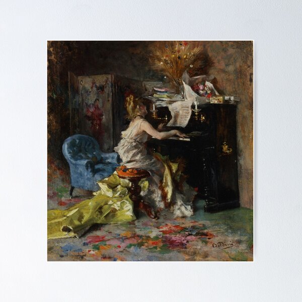 Item preview, Woman at a Paino by Giovanni Boldini designed and sold by RickE.
