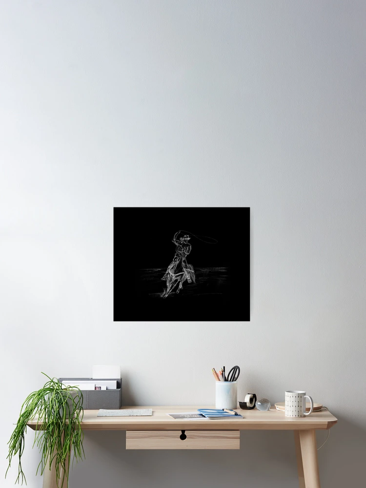 Thumbnail 2 of 3, Poster, Cowboy Roping designed and sold by Packrat.