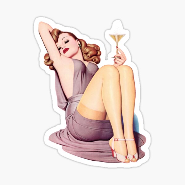 Pinup 14 Sticker