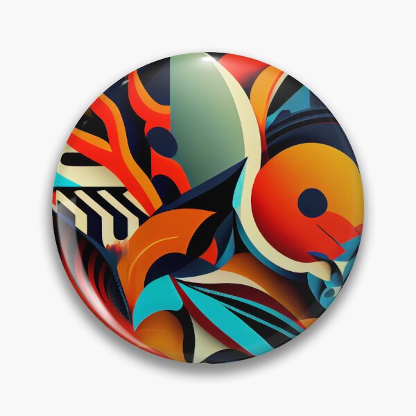 Artikelvorschau, Semi Abstract Complex Bold Maximalist Pattern Digital Painting entworfen und verkauft von CodeAndColors.