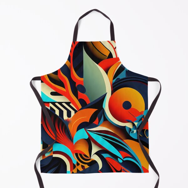 Aperçu de l'œuvre Semi Abstract Complex Bold Maximalist Pattern Digital Painting créée et vendue par CodeAndColors.