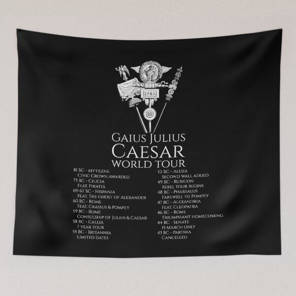 Item preview, Gaius Julius Caesar World Tour - Ancient Roman History SPQR designed and sold by Styrman.