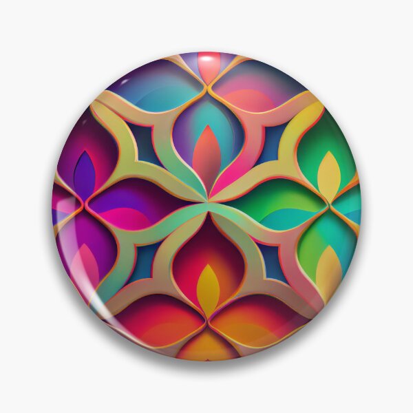 Artikelvorschau, Bright Rainbow Elegant European Pattern Digital Painting entworfen und verkauft von CodeAndColors.