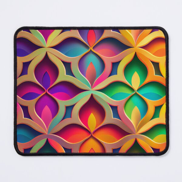 Artikelvorschau, Bright Rainbow Elegant European Pattern Digital Painting entworfen und verkauft von CodeAndColors.