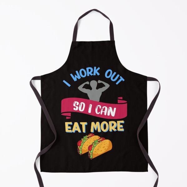 Item preview, I Work Out So I Can Eat More Tacos, Funny Exercise Design, I Love Tacos designed and sold by desireedickens.