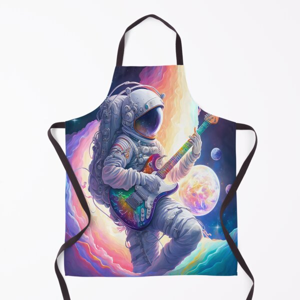 Item preview, Astronaut Guitarist, Rainbow Galaxy, Psychedelic Astronaut, designed and sold by MANGA Crusade.