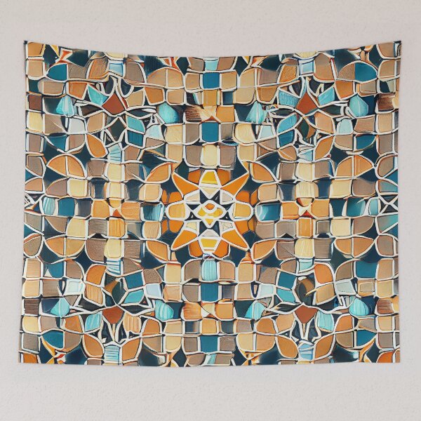 Item preview, Fine Soft Scandifornian Pattern Digital Painting designed and sold by CodeAndColors.