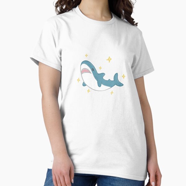 Vista previa del artículo con la obra «Blahaj el tiburón», diseñado y vendido por BabajStore.