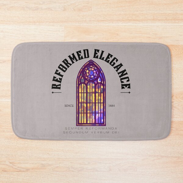 Item preview, Reformed Elegance Stained Glass 1689 Confession of Faith Always Reforming By the Word of God designed and sold by NonPCTruths.