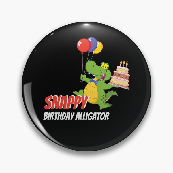 Item preview, Snappy Birthday Alligator Krokodil designed and sold by MooonTees.