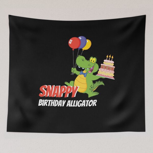 Artikelvorschau, Snappy Birthday Alligator Krokodil entworfen und verkauft von MooonTees.