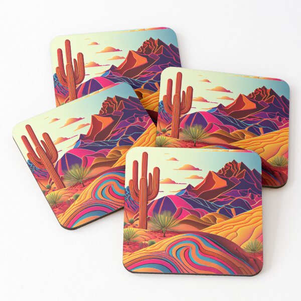 Item preview, Light Exotic Vivid Desert Modern Pattern Digital Painting designed and sold by CodeAndColors.