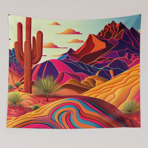 Item preview, Light Exotic Vivid Desert Modern Pattern Digital Painting designed and sold by CodeAndColors.