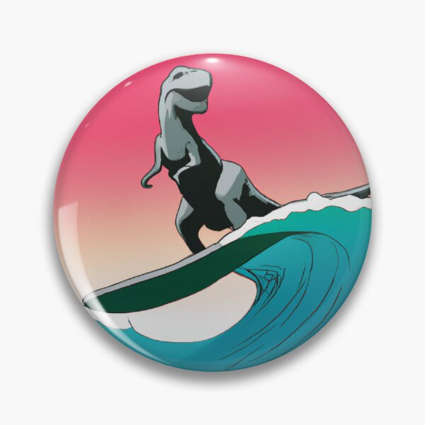 Item preview, Surfing Dinosaur : Wanna Surf With Me Quote designed and sold by QuotezArtist.